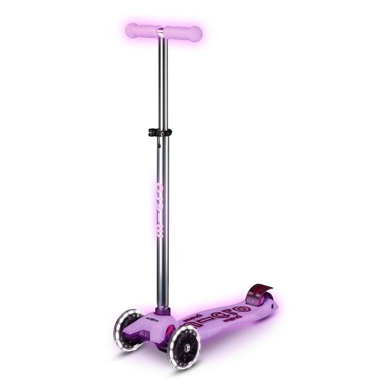 Micro Maxi Deluxe Glow LED Luminous Purple Scooter