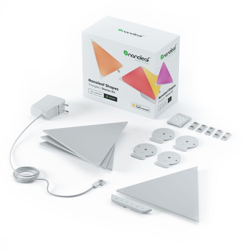 Nanoleaf Shapes Triangles Starter Kit - White (UK) (Pack of 4) Nanoleaf Shapes Triangles Starter Kit - White (UK) (Pack of 4)