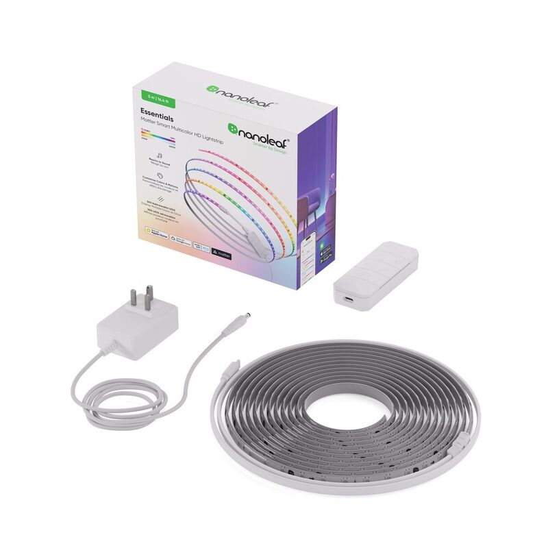 Nanoleaf 1D Matter SMK Smart Multicolor HD Lightstrip 5 Meter 18W 200240V (UK) Nanoleaf 1D Matter SMK Smart Multicolor HD Lightstrip 5 Meter 18W 200240V (UK)