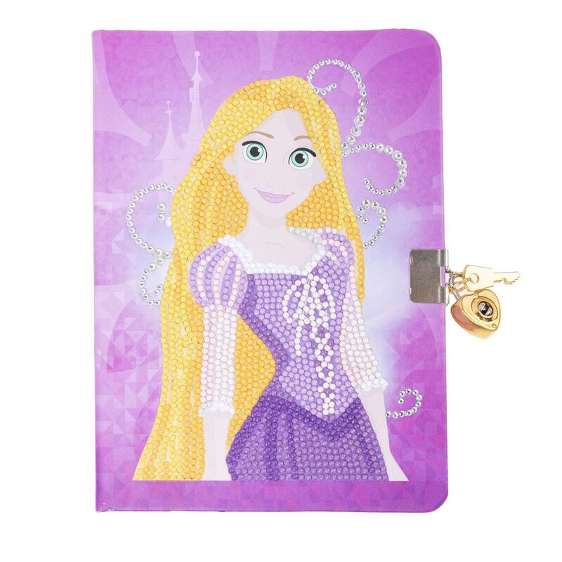Craft Buddy Disney Princess Rapunzel DIY Crystal Art Secret Diary With Lock Kit