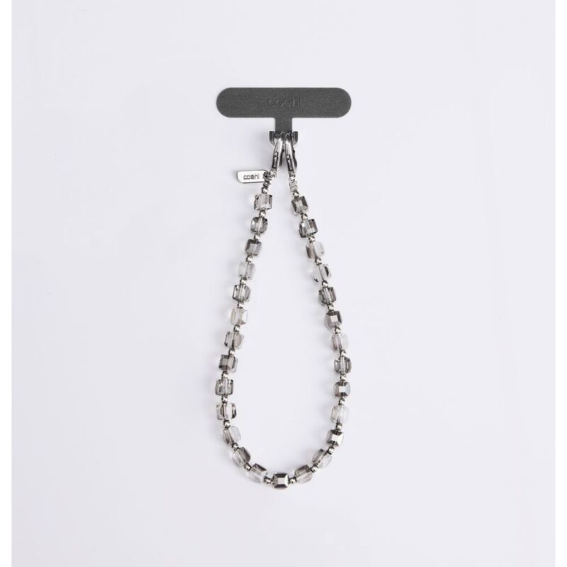 Uniq Coehl Candy Gem Universal Phone Charm Handstrap - Sparkling Silver
