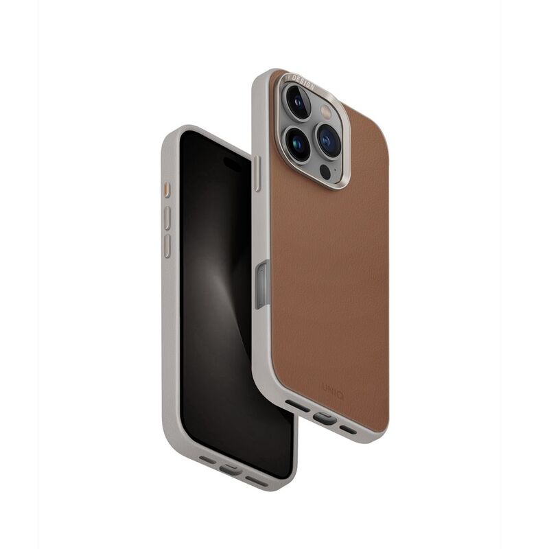 Uniq Hybrid iPhone 16 Pro Magclick Charging Lyden Case - Caramel/Ivory