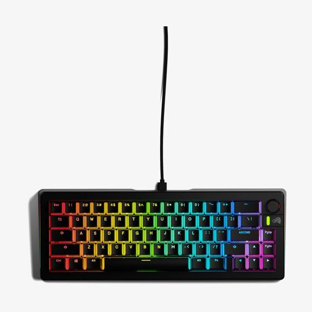 Glorious GMMK 3 100% Prebuilt Wired Gaming Keyboard Black (Arabic/English)