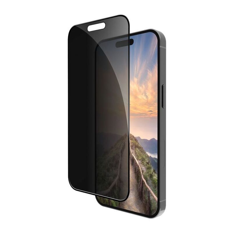 dbramante1928 Eco-Shield Screen Protector iPhone 16 Plus Black Edge