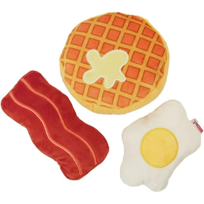Wild Catz Poached Egg & Bacon Catnip Cat Toy Assorted Size with Multi Colours