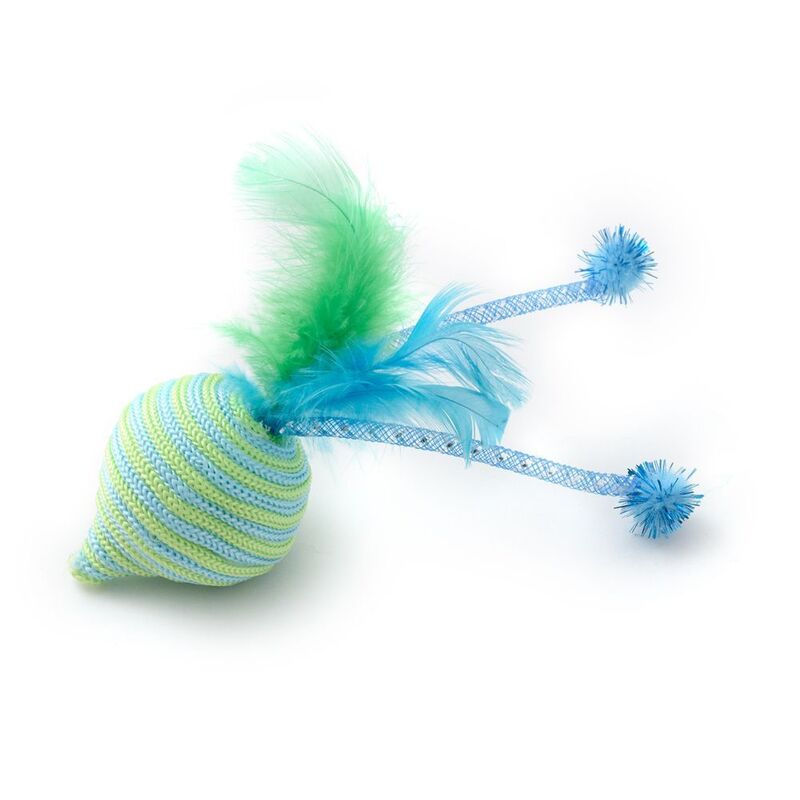 Wild Catz Turnip Fabric Feature Cat Toy (Multicolors) 1Pc