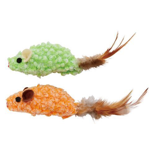 Wild Catz Sheepy Mice Cat Toy - 13cm (Pack of  2)