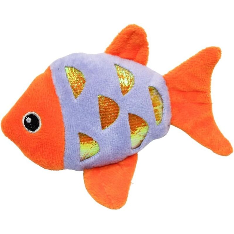 Wild Catz Fisheyz Catnip Cat Toy - 9.5 x 11.5cm - Multicolors 1Pc