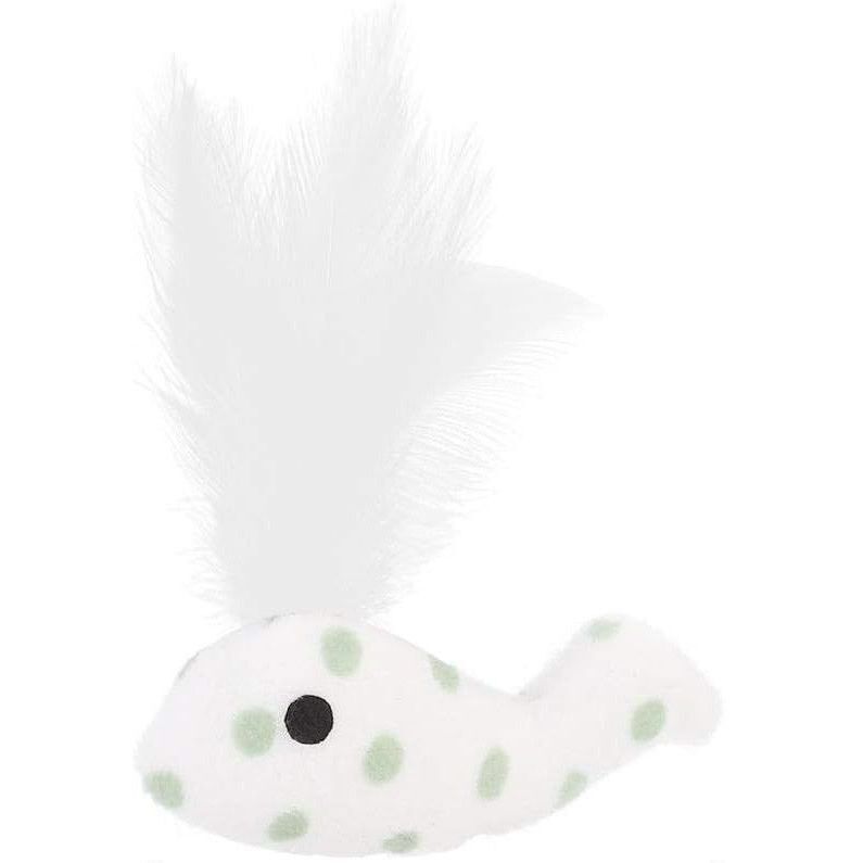 Wild Catz Hairy Whales Plush Cat Toy with Multicolour - 8cm