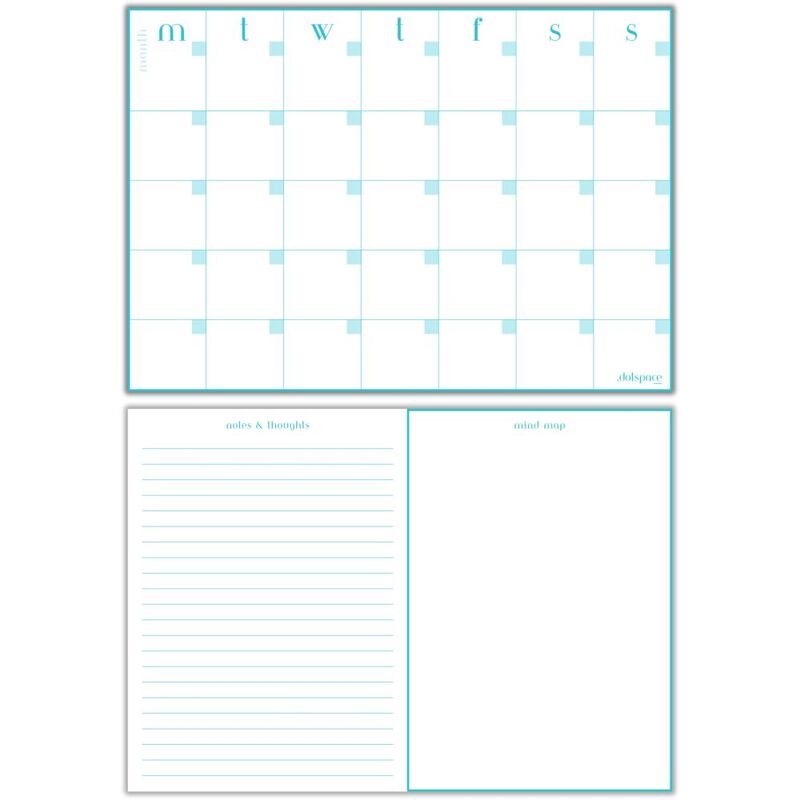 Dotspace Fresh Start Monthly Planner - Blue