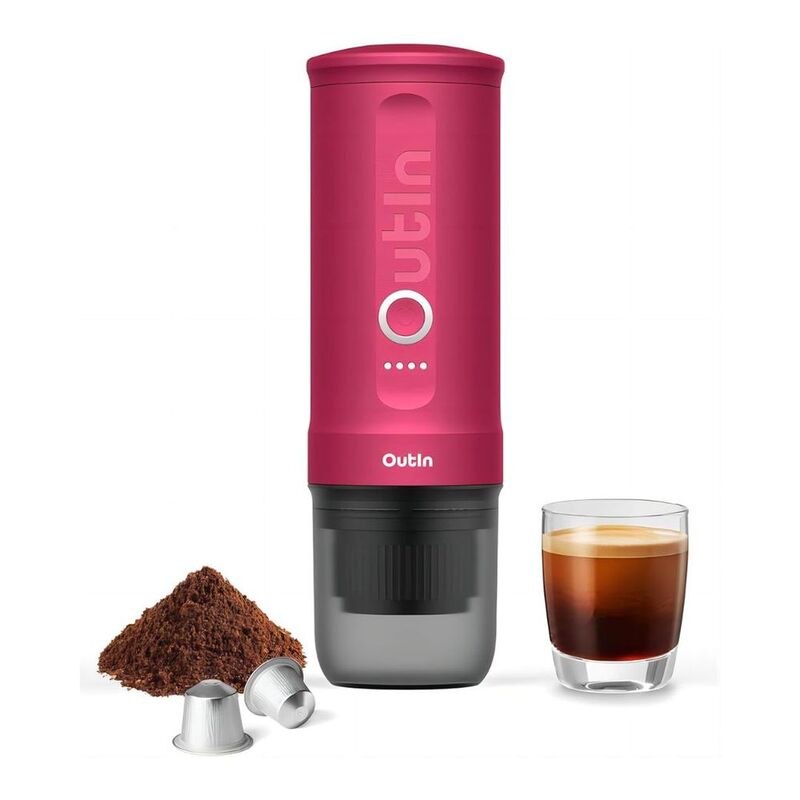 Outin Nano Portable Espresso Machine 30ml - Crimson Red Outin Nano Portable Espresso Machine 30ml - Crimson Red