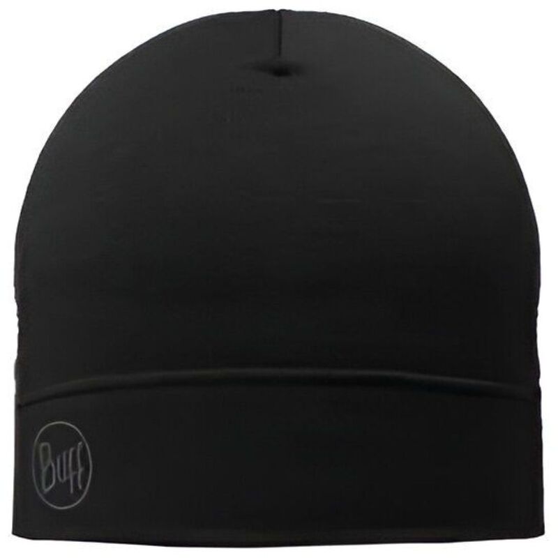 Buff Lightweight Merino Wool Beanie - Solid Black