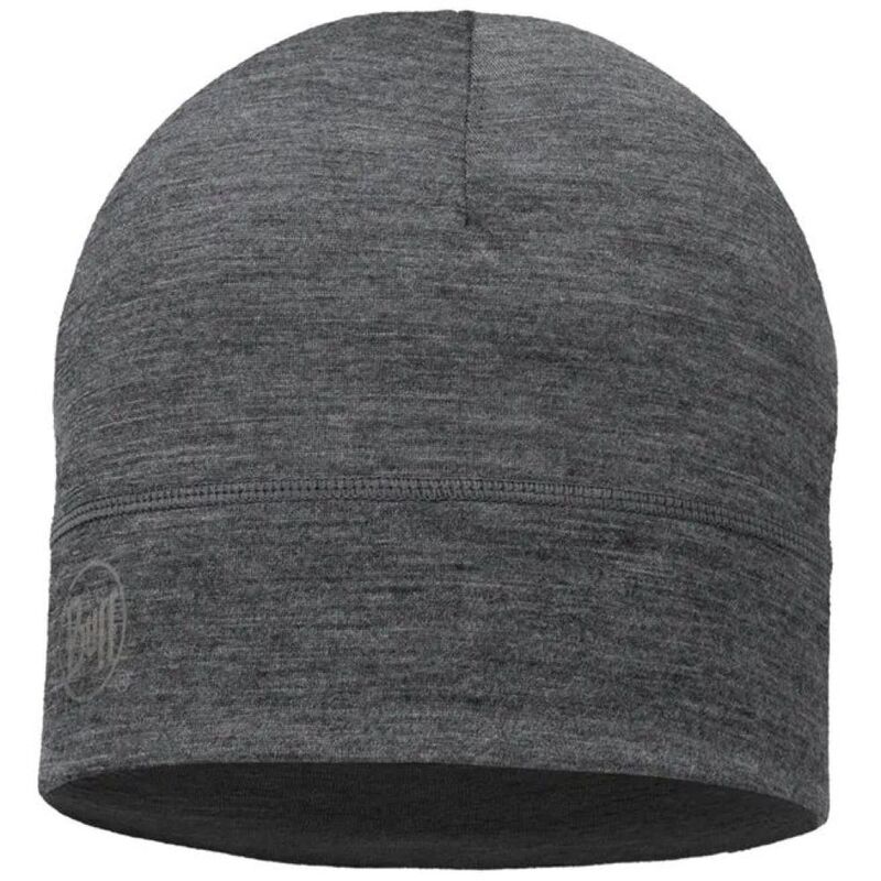 Buff Lightweight Merino Beanie Solid Grey