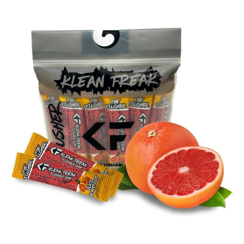 Klean Freak Juicy Grapefruit The Flusher Wipes (Pack Of 20)