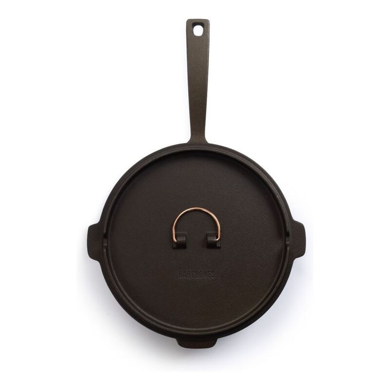 Barebones 10-Inches All In One Cast Iron Skillet - Black