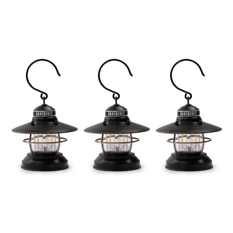 Barebones Edison Mini Lantern (Pack Of 3) - Bronze