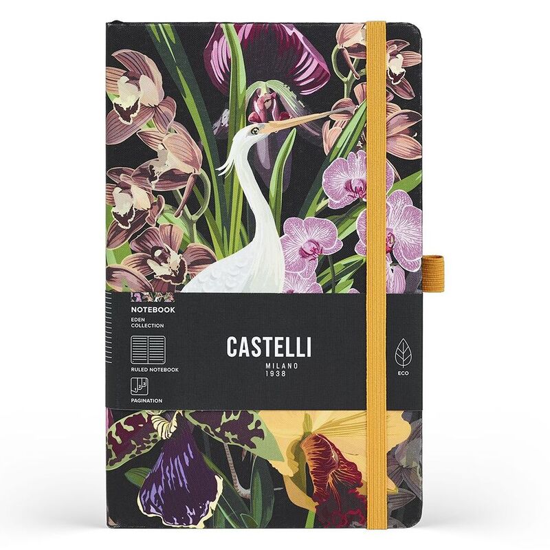 Castelli Medium Ruled Eden Notebook - Oasis (13 x 21 cm) Castelli Medium Ruled Eden Notebook - Oasis (13 x 21 cm)