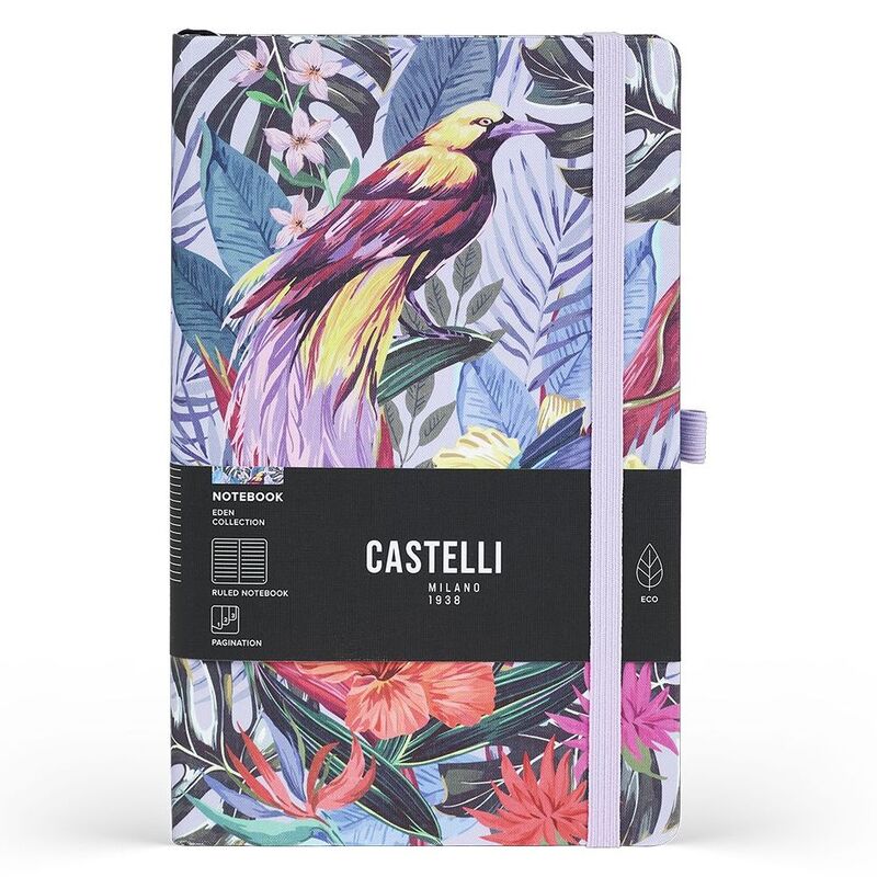 Castelli Medium Ruled Eden Notebook - Paradise (13 x 21 cm) Castelli Medium Ruled Eden Notebook - Paradise (13 x 21 cm)