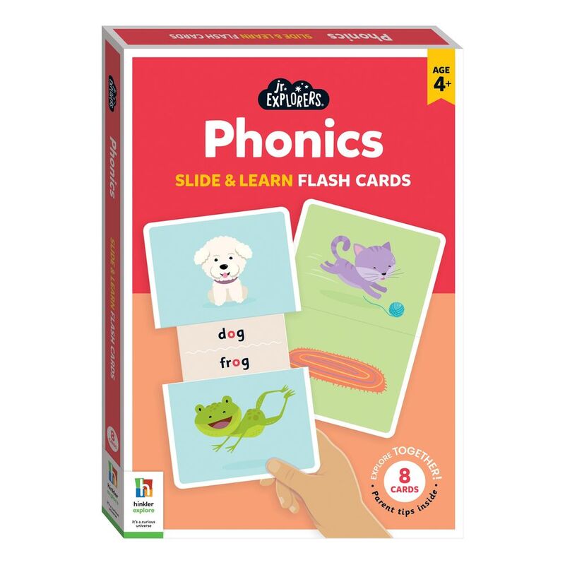 Junior Explorers Phonics Slide & Learn Flash Cards | Hinkler Books