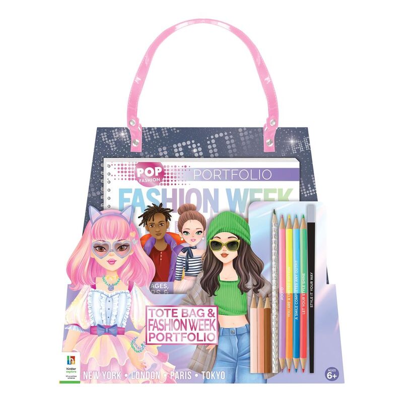 Pop Fashion Fashion Week Tote Bag And Portfolio | Hinkler Books