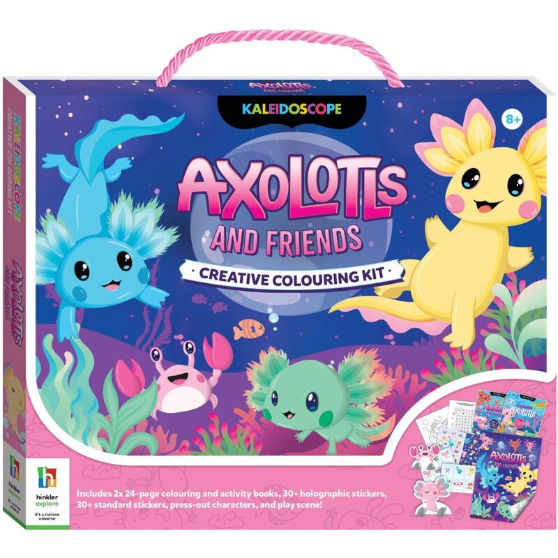 Axolotls & Friends Creative Colouring Kit | Hinkler Books