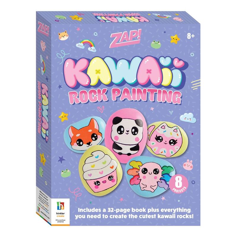Zap! Kawaii Rock Painting Kit | Hinkler Books