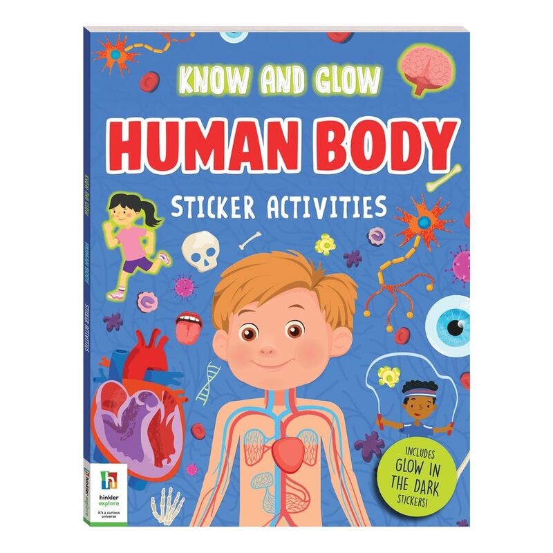 Know And Glow Human Body Sticker Activities | Hinkler Books