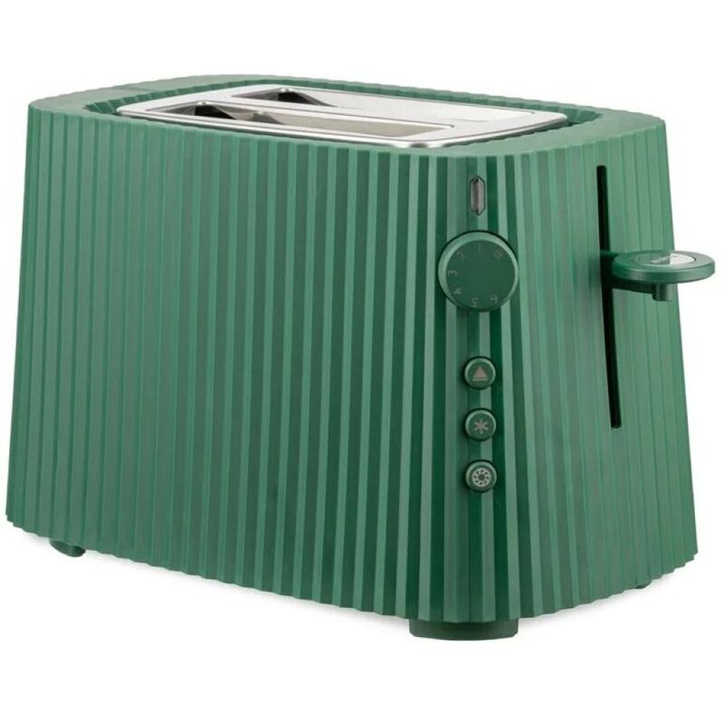 Alessi Plisse Toaster - Green (UK Plug)