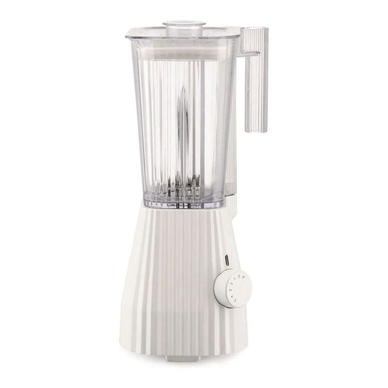 Alessi Plisse Blender - White (UK Plug)