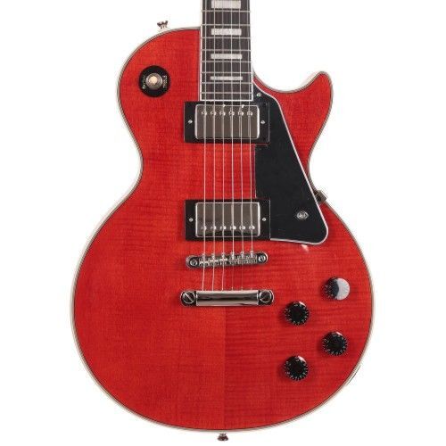 Epiphone EI-LPCFTRDNH3 Les Paul Custom Figured Electric Guitar - Transparent Red