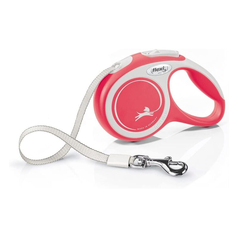Flexi New Comfort XS Tape Cat/Dog Leash 3M - Red New Flexi New Comfort XS Tape Cat/Dog Leash 3M - Red New
