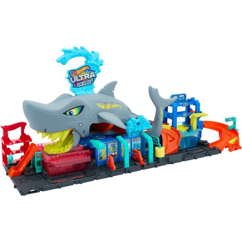 Hot Wheels City Color Reveal Ultra Shark Car Wash Playset With 1 1.64 Die-Cast Car Hot Wheels City Color Reveal Ultra Shark Car Wash Playset With 1 1.64 Die-Cast Car