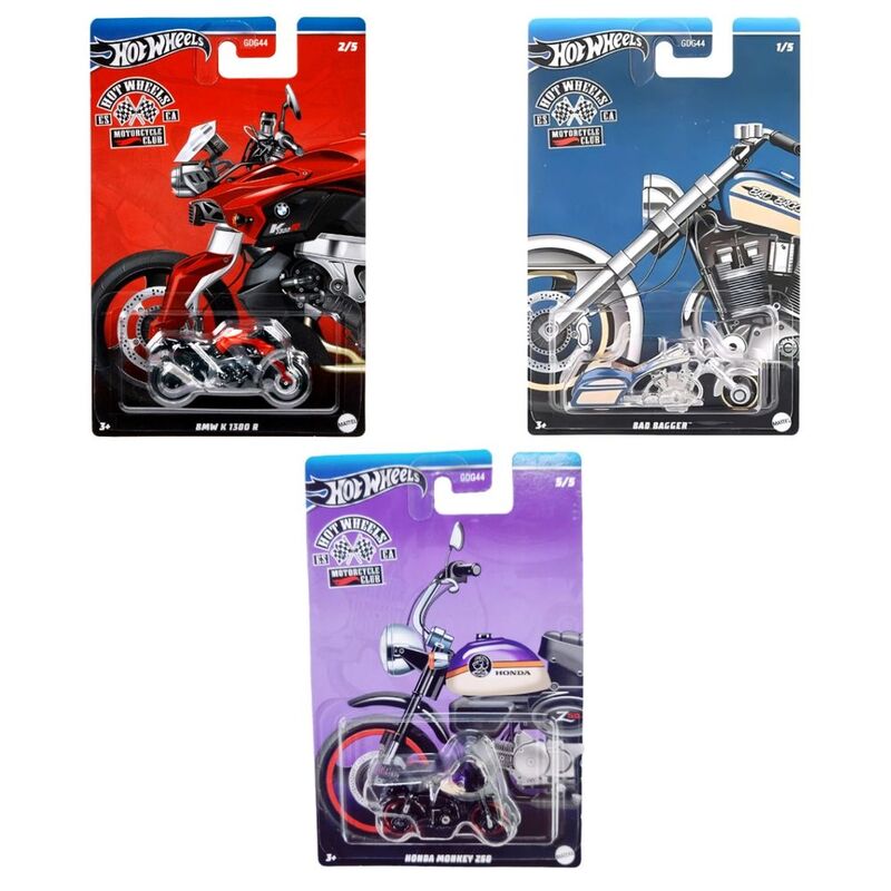 Hot Wheels Motorcycle Club 1.64 Die-Cast Car (Assortment - Includes 1) Hot Wheels Motorcycle Club 1.64 Die-Cast Car (Assortment - Includes 1)