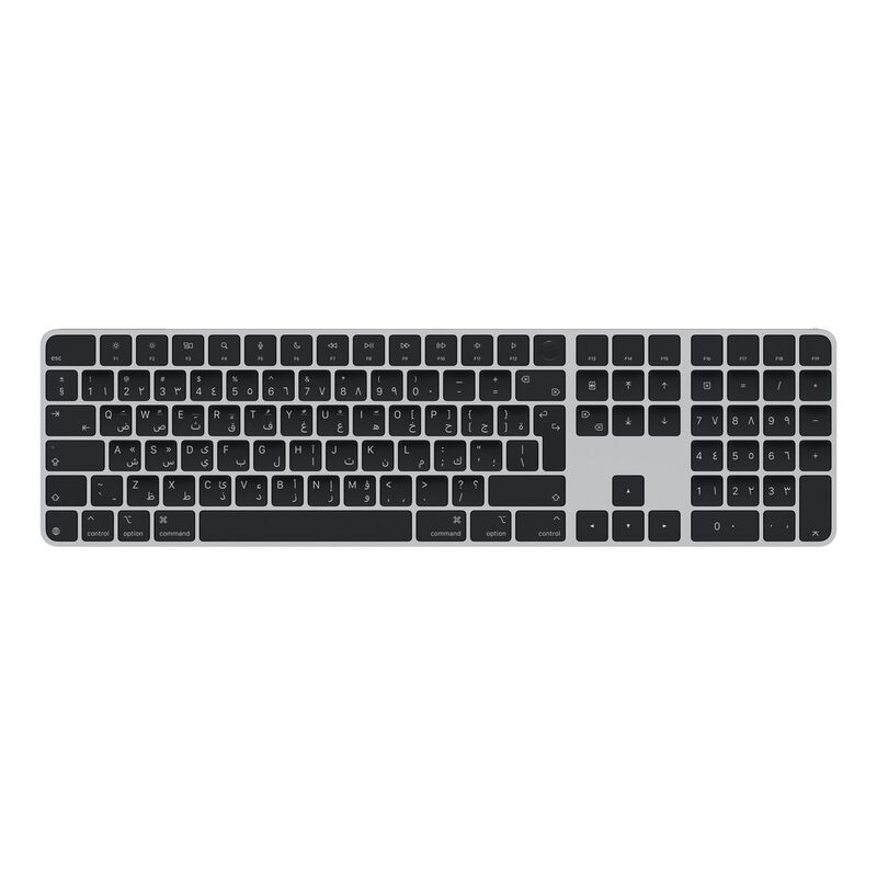 Apple Magic Keyboard with Touch ID and Numeric Keypad for Mac models with Apple silicon - Arabic - Black Keys