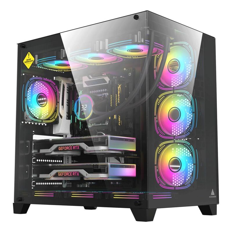 ANIGMA Pre-built Gaming Desktop Intel Core Ultra 7-265KF/PRIME Z890-P WIFI Motherboard/32GB RAM/1TB SSD/RTX 4070 SUPER 12GB/A-RGB 360mm AIO Liquid ...