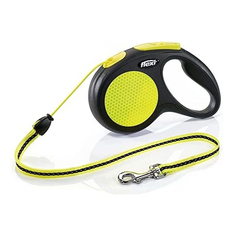 Flexi New Neon M Cord Cat/Dog Leash 5M - Yellow Flexi New Neon M Cord Cat/Dog Leash 5M - Yellow