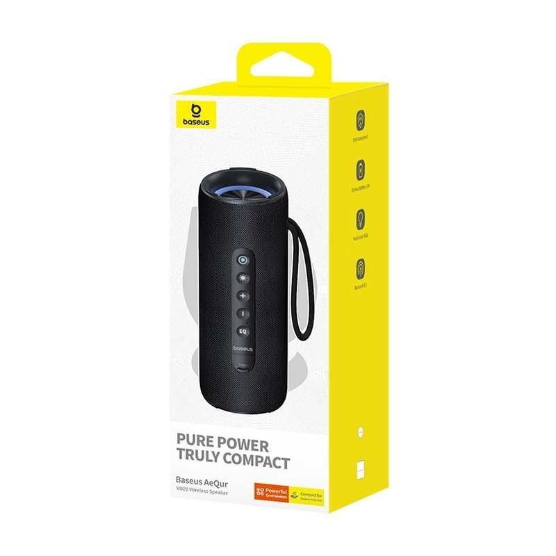 Baseus AeQur VO20 Portable Wireless Speaker - Cluster Black Baseus AeQur VO20 Portable Wireless Speaker - Cluster Black