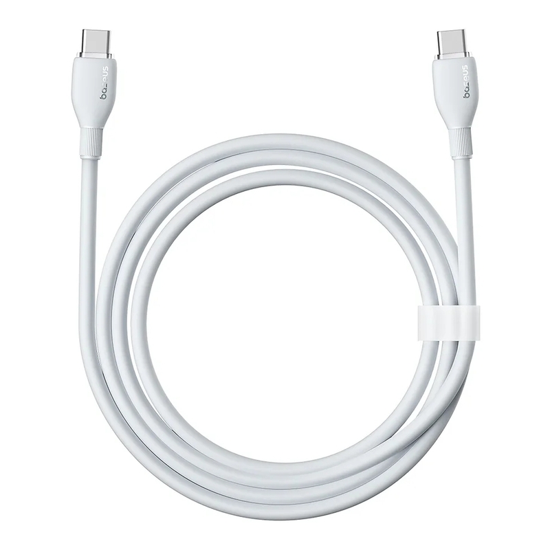 Baseus Pudding Fast Charging Cable Type-C to Type-C 100W 2m - Stellar White Baseus Pudding Fast Charging Cable Type-C to Type-C 100W 2m - Stellar White