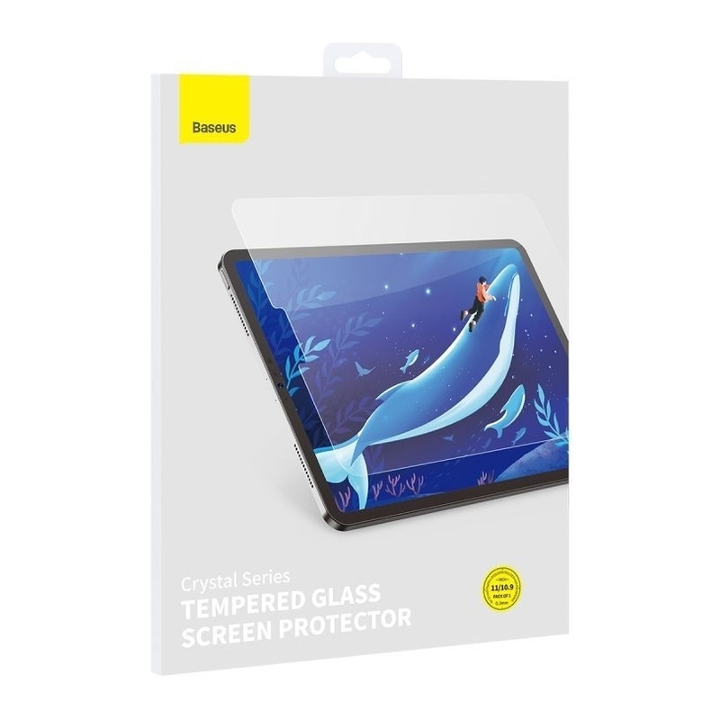 Baseus Crystal HD Tempered Glass Screen Protector for iPad Pro 11”/Pad Air4 10.9” - Clear Baseus Crystal HD Tempered Glass Screen Protector for iPad Pro 11”/Pad Air4 10.9” - Clear