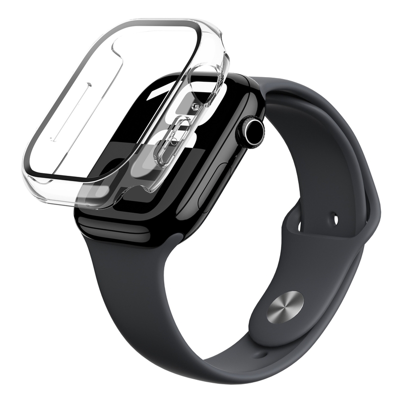 AmazingThing Radix Glass With Case For Apple Watch Series 10 42mm - Clear AmazingThing Radix Glass With Case For Apple Watch Series 10 42mm - Clear