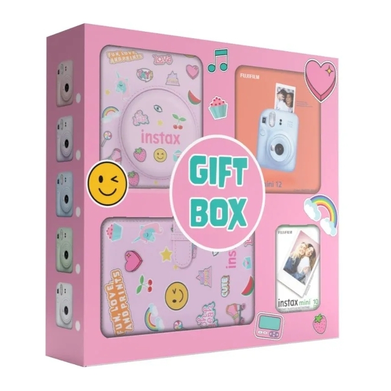 Fujifilm INSTAX MINI 12 Gift Box - Blue (Bundle) Fujifilm INSTAX MINI 12 Gift Box - Blue (Bundle)