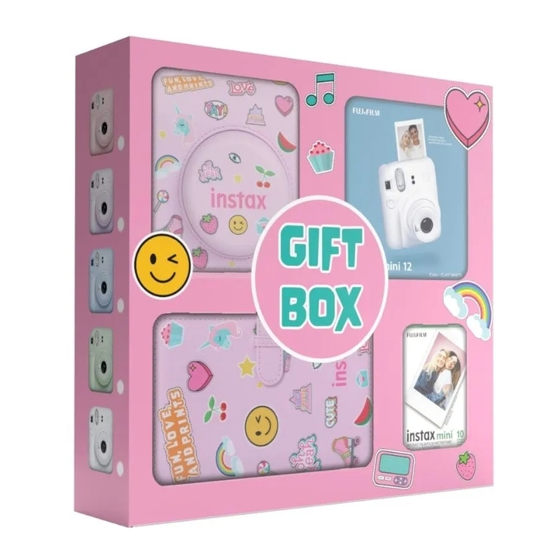 Fujifilm INSTAX MINI 12 Gift Box - White (Bundle) Fujifilm INSTAX MINI 12 Gift Box - White (Bundle)