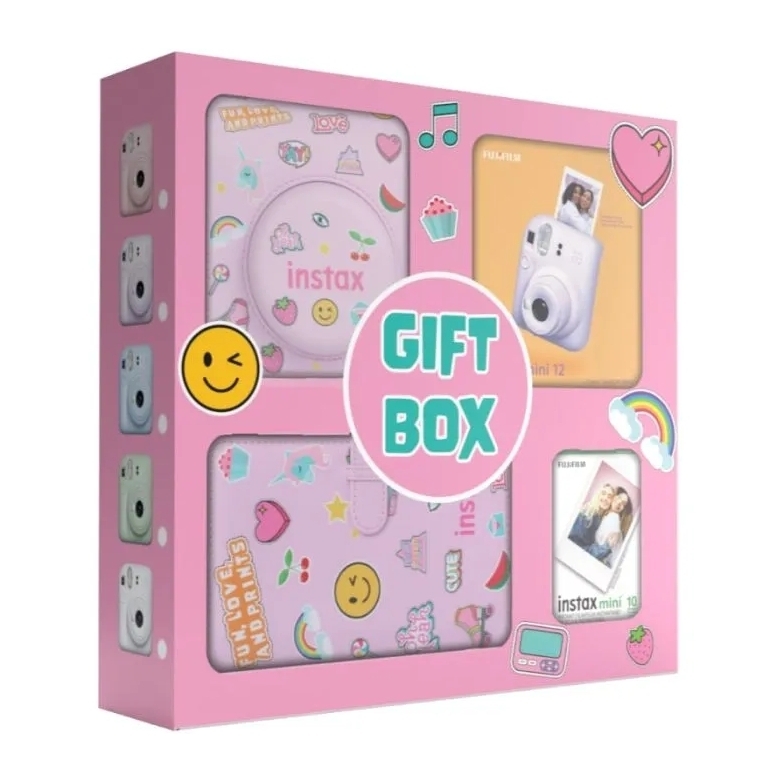 Fujifilm INSTAX MINI 12 Gift Box - Purple (Bundle) Fujifilm INSTAX MINI 12 Gift Box - Purple (Bundle)