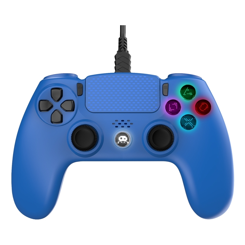 Freaks & Geeks Blue Wired Controller for PS4