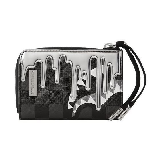 Sprayground Metallic Drip Sharks In Paris Wallet