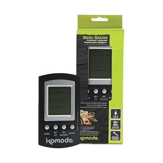 Komodo Combined Thermometer & Hygrometer Digital Komodo Combined Thermometer & Hygrometer Digital