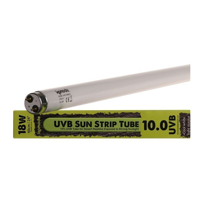 Komodo Fluorescent T8 Bulb UVB 10% 18W For Reptile Terrarium Komodo Fluorescent T8 Bulb UVB 10% 18W For Reptile Terrarium