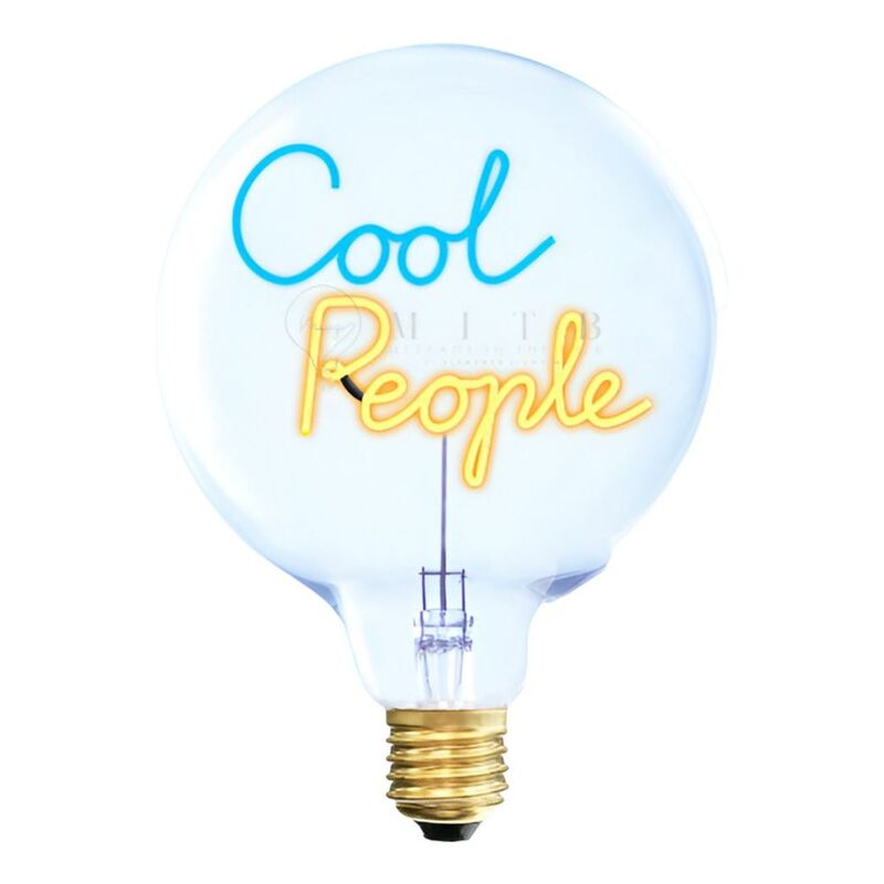 Message In The Bulb - - Cool People 6VDC LED Light Bulb