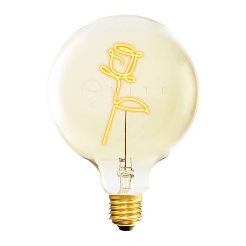 Message In The Bulb - - Rose 6VDC LED Light Bulb