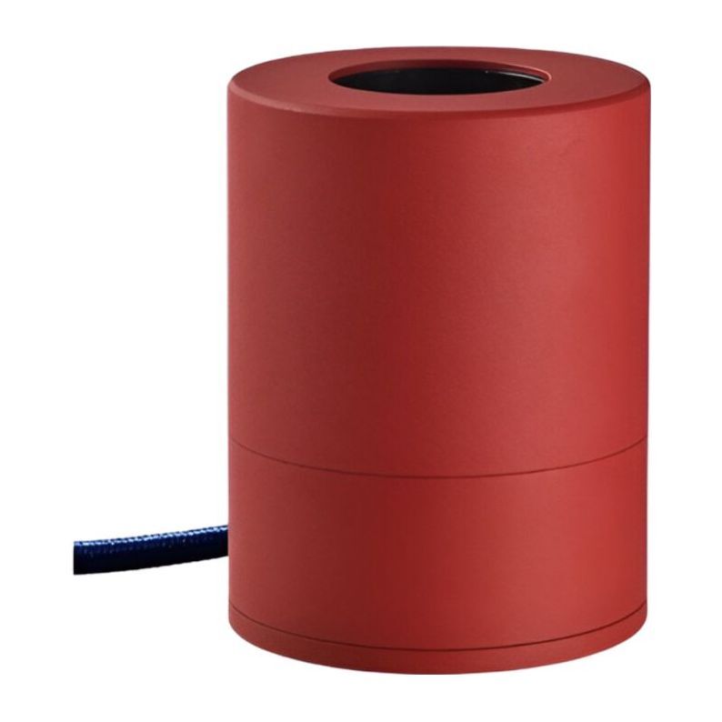 Message In The Bulb - Pop Table Lamp Base - Red With Black Cable Message In The Bulb - Pop Table Lamp Base - Red With Black Cable